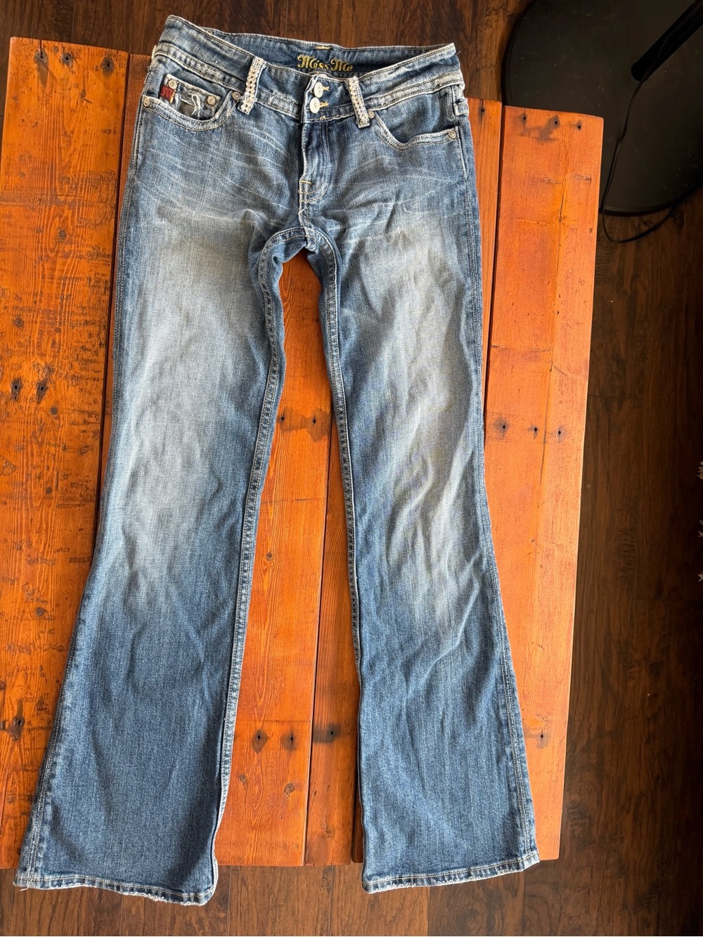 Miss Me womens Blue Bootcut Jeans - Light Wash